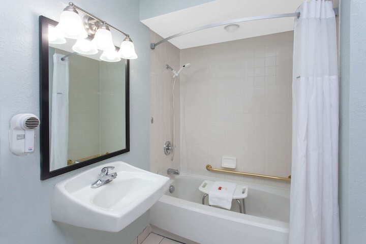1 Queen Bed Accessible Room Roll in Shower (4 of 9)
