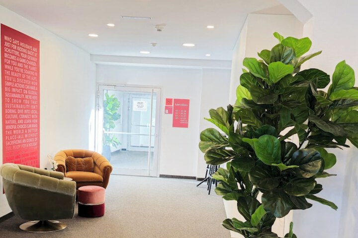 Interior entrance