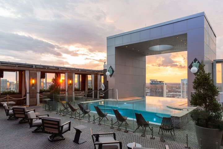 Rooftop pool
