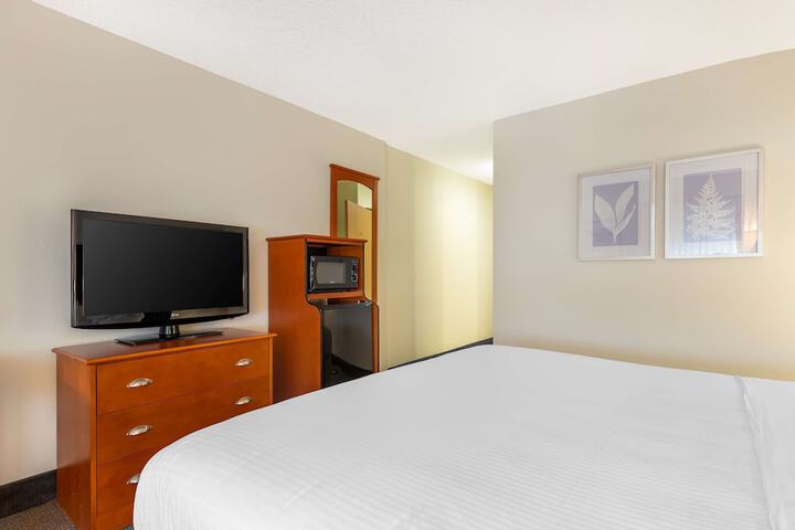 1 King Bed Refridgerator High Speed Internet Coffee Maker, Hair Full Breakfast (18 of 23)