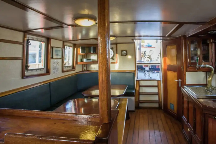 Image of Unique Boat in Rotterdam Near Town Center