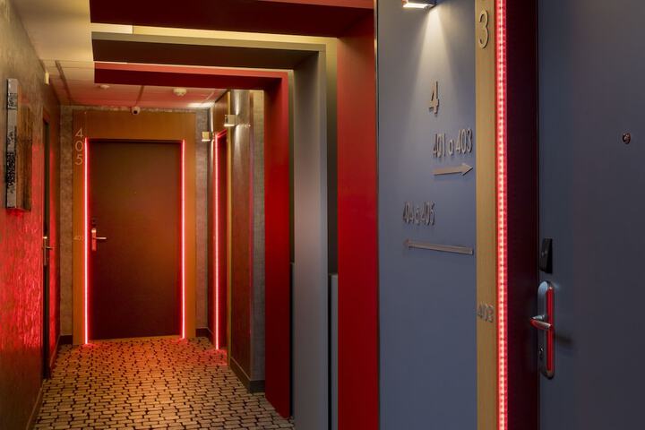 Interior entrance