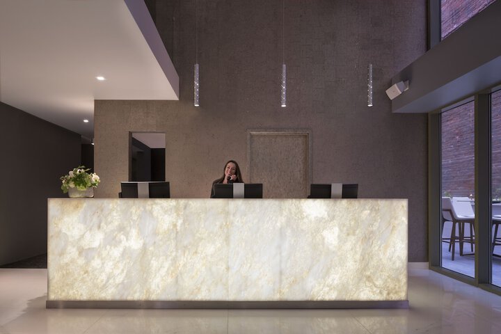 Check-in/check-out kiosk