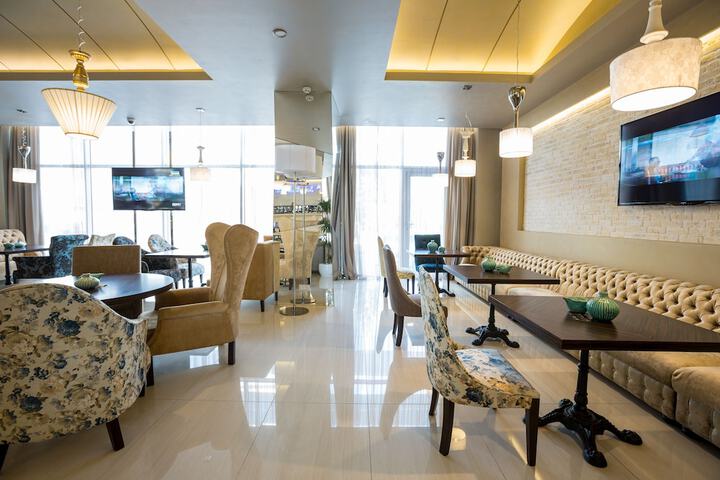 Lobby sitting area