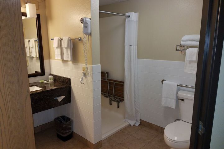 1 Queen Bed Mobility Accessible Roll in Shower (8 of 10)