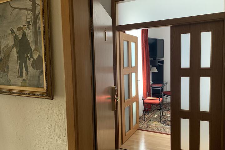 Interior entrance