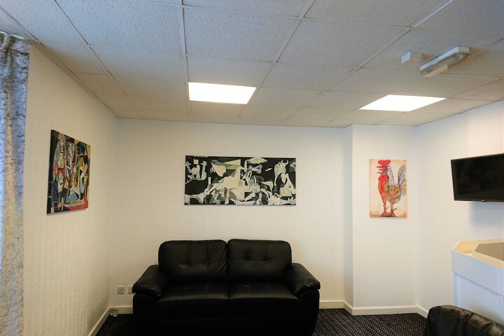 Lobby sitting area