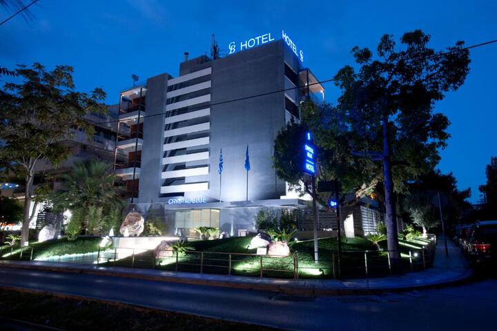 Exterior of The Crystal Blue Hotel
