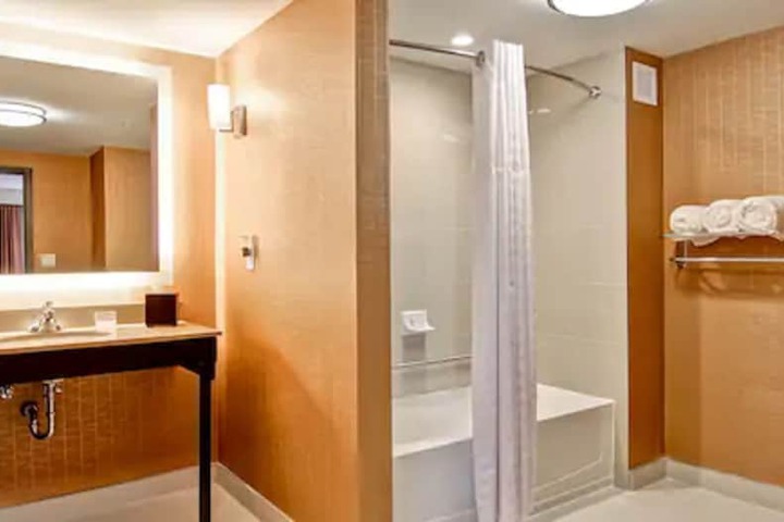 1 King Mobilty Hearing Accessible Roll in Shower Studio (13 of 21)