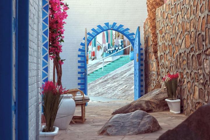 Interior entrance