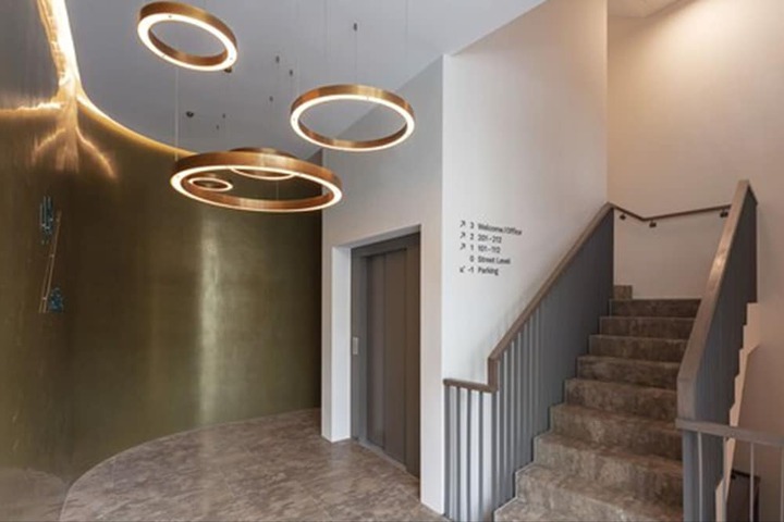 Interior entrance