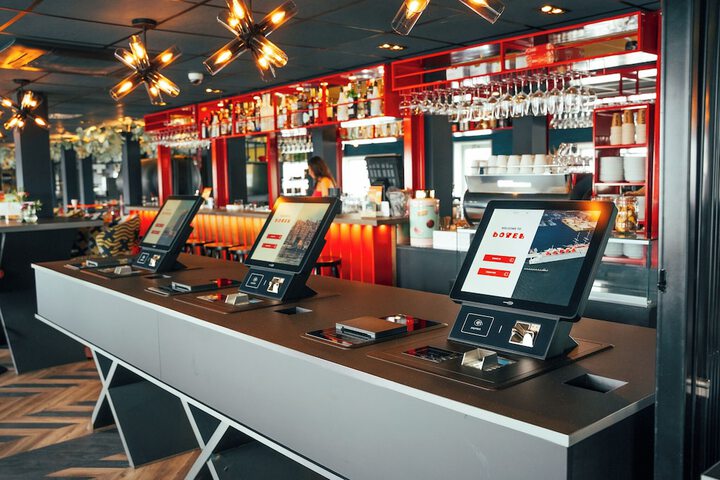 Check-in/check-out kiosk