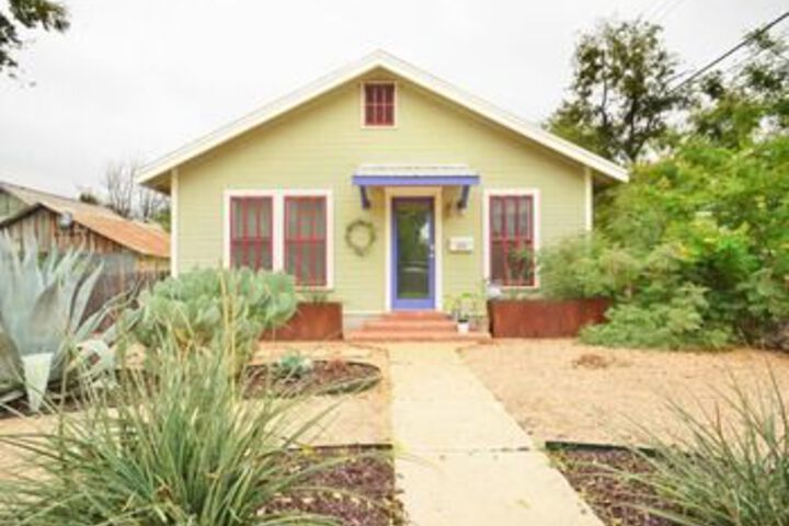 Exterior of East Austin Bungalow Walk Downtown by RedAwning