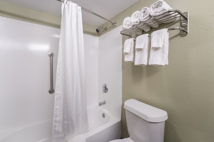 Accessible 1 King Mobility Accessible Communication Assistance Bathtub Work Desk Microwave and Ref (8 of 14)