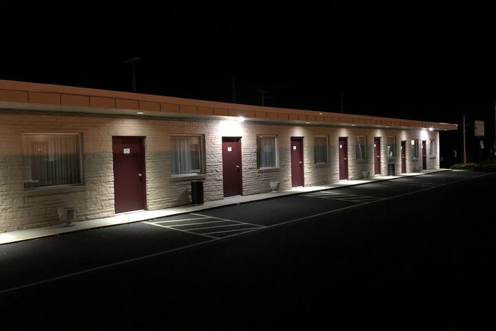 Front of property - evening/night