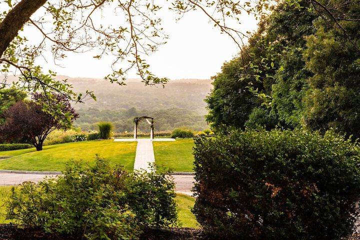 Outdoor wedding area