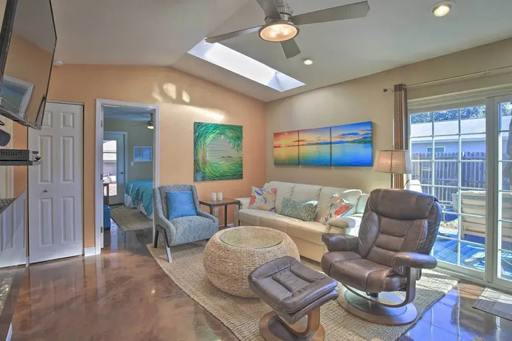 Exterior of Beachy Palm Harbor Escape: Swim Spa Pool & Gazebo