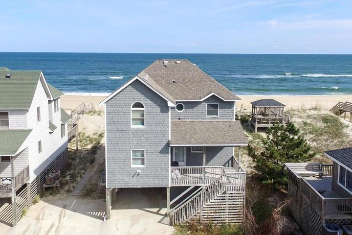 Pier Pleasure - S Nags Head MP 17 Oceanfront, Private Beach Access, Ocean View, Fireplace in Whalebone, NC