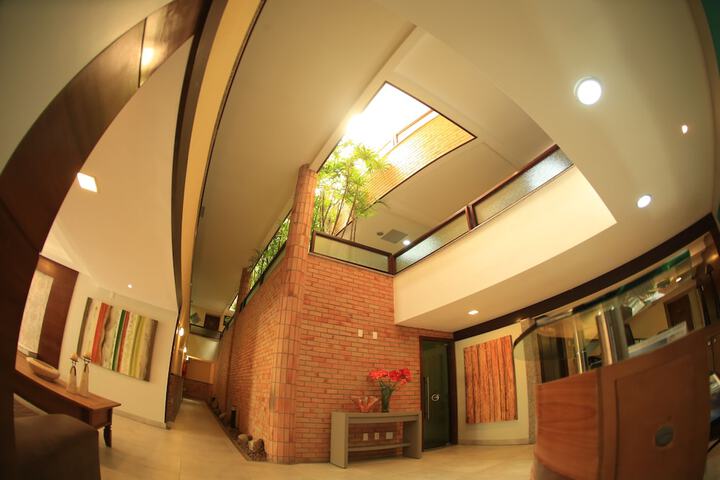 Interior entrance