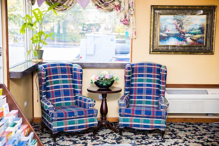 Lobby sitting area