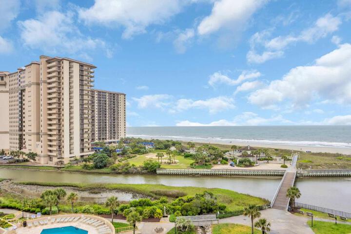 Oceanfront Condo Huge Pools Top Rated Ocean Creek Resort in Myrtle Beach, SC