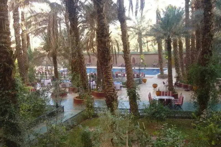 outside