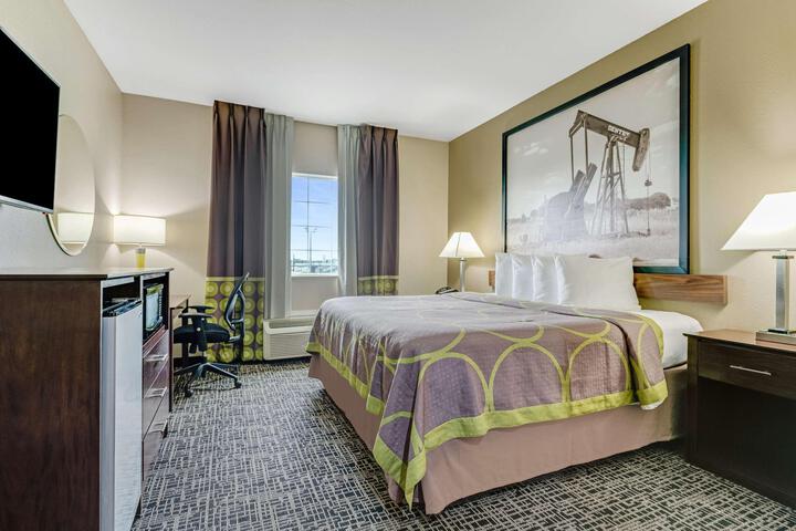 1 King Bed Flat Screen Television Microwave and Refrigerator High Speed Internet Accessible Full Breakfast (7 of 9)