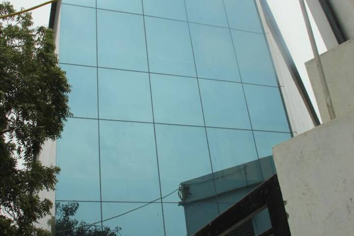 Exterior of Lords Eco Inn Gandhidham