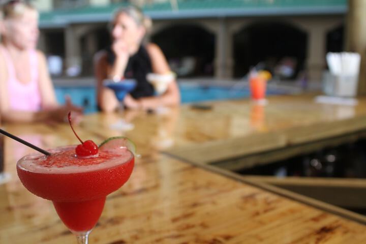 Poolside bar