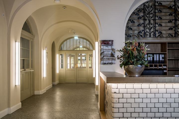 Interior entrance