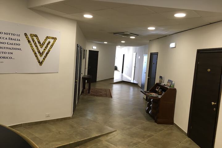 Interior entrance