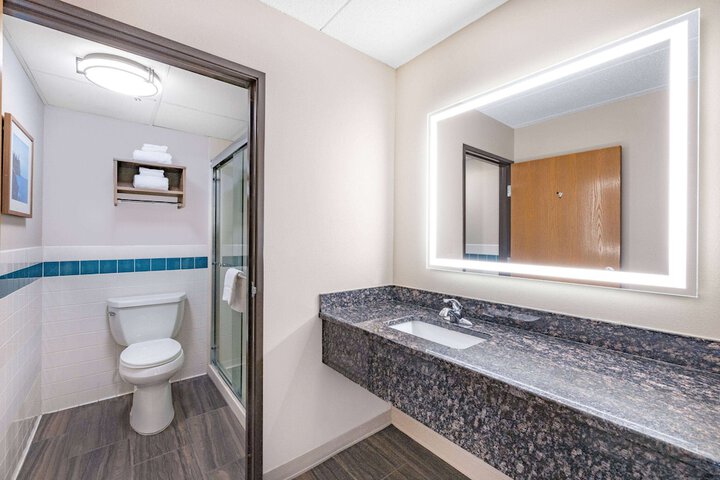 1 Queen Bed Mobility Accessible Roll in Shower (11 of 12)