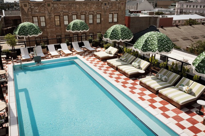 Rooftop pool