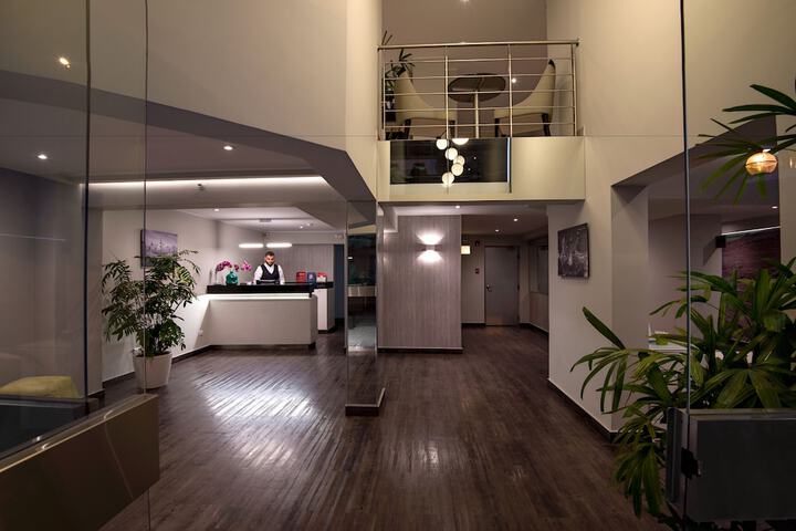 Interior entrance