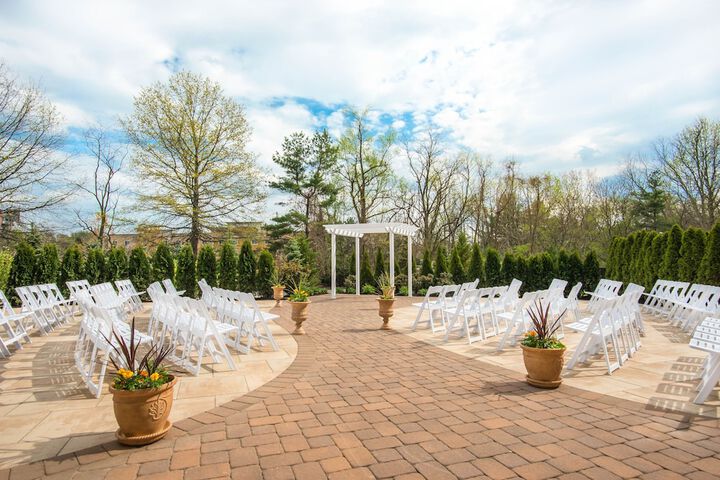 Outdoor wedding area