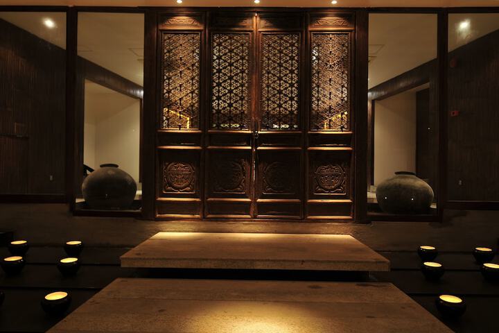 Interior entrance