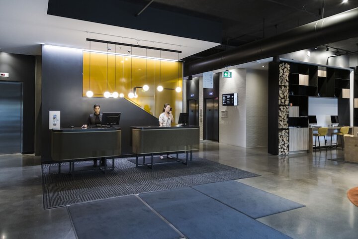 Interior entrance
