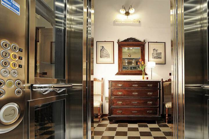 Interior entrance