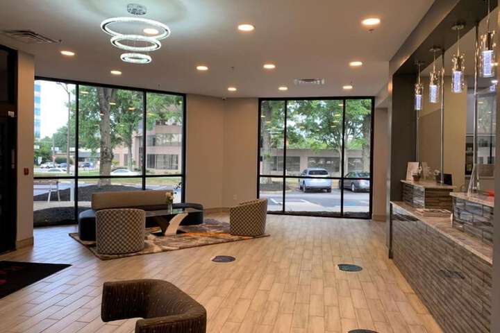 Lobby sitting area