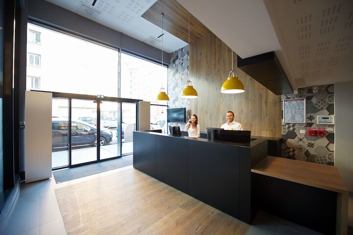 Interior entrance