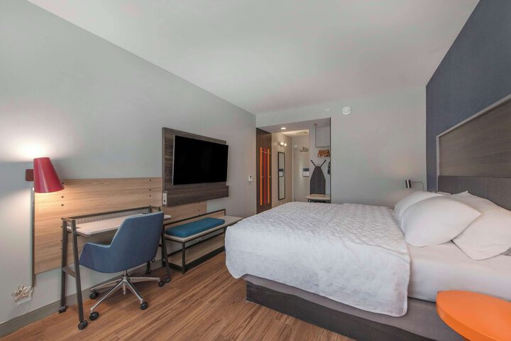 1 King Bed with Walk in Shower (1 of 8)