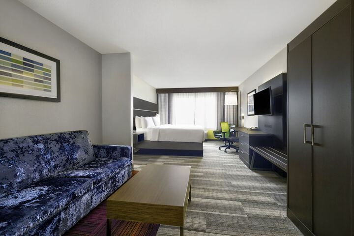 1 King Bed Suite Mobility Accessible Roll Shower (3 of 11)