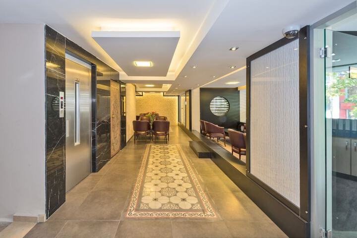 Interior entrance