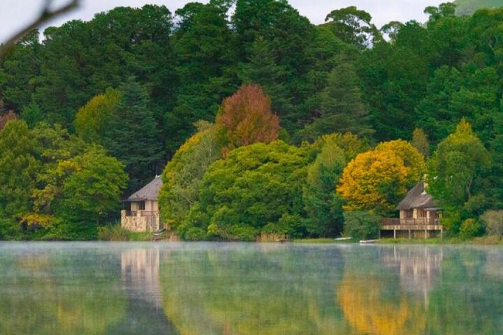 Exterior of Lake Naverone Holiday Cottages