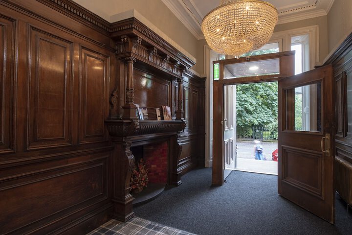 Interior entrance