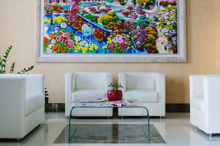 Lobby sitting area