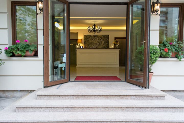 Interior entrance