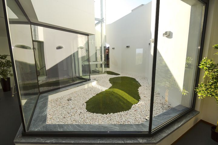 Interior entrance
