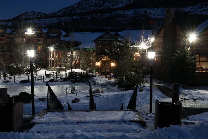 Front of property - evening/night