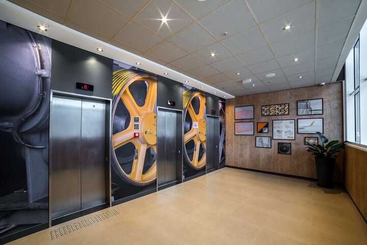 Interior entrance